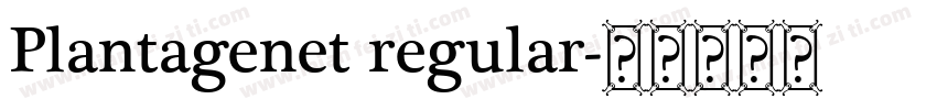Plantagenet regular字体转换